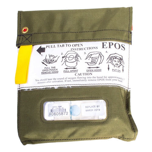 Emergency Passenger Oxygen System Fabric Pouch